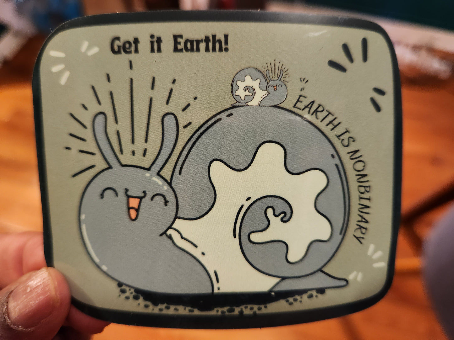 Earth is Nonbinary: Snail Green