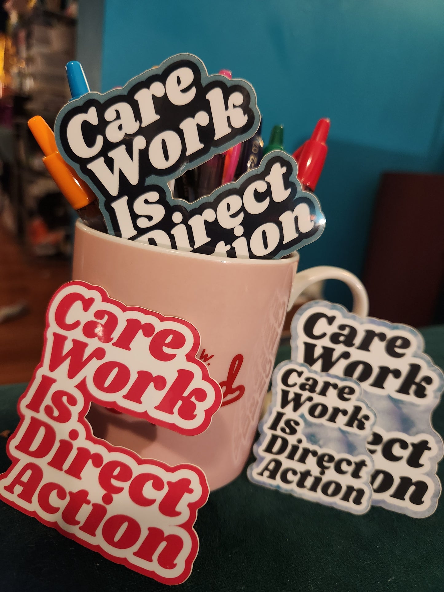 BULK: Preorder: Care Work Is Direct Action : Blue & Blue